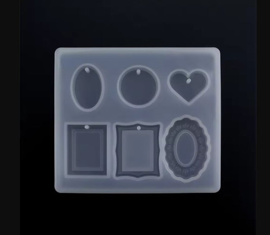Mirror Shape Silicone Mold for Resin Jewelry
