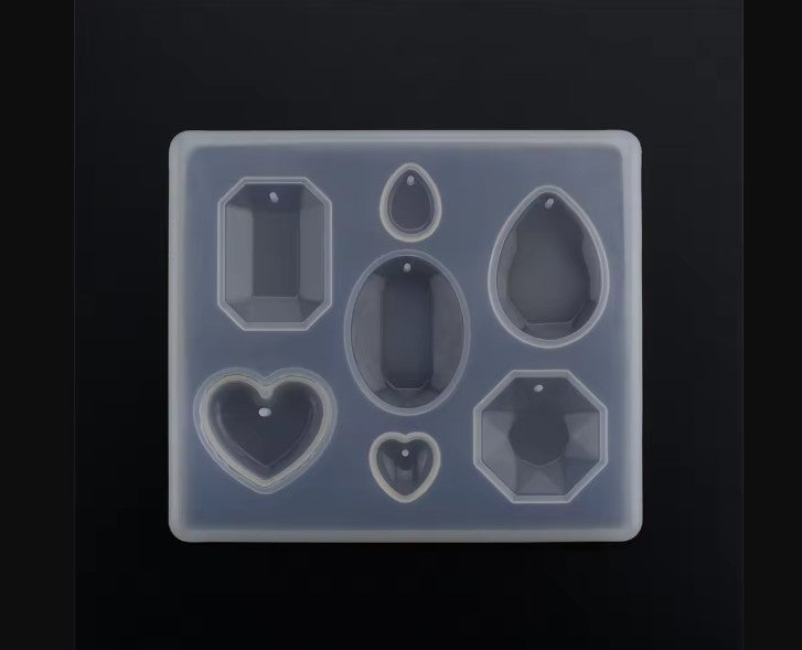 Water Drop Heart Earring Silicone Mold