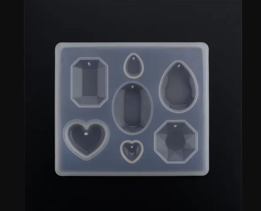 Water Drop Heart Earring Silicone Mold