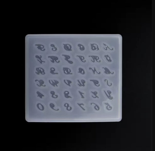 Letters & Symbols Silicone Mold for Resin
