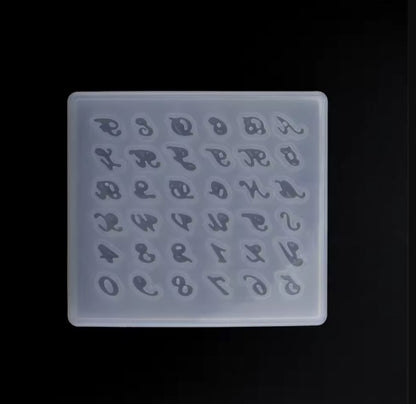 Letters & Symbols Silicone Mold for Resin