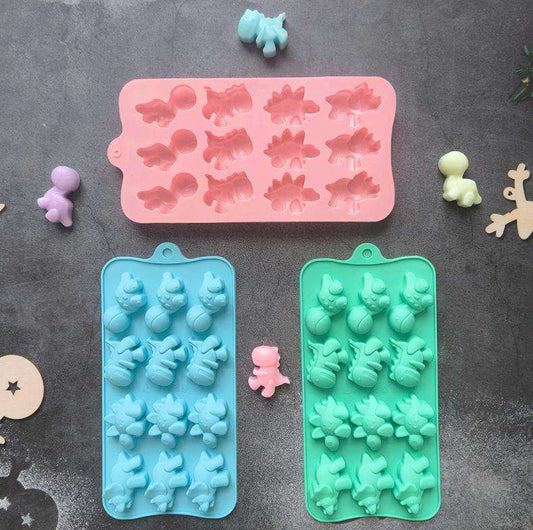 Dinosaur 12 in 1 Silicone Ice & Candy Mold