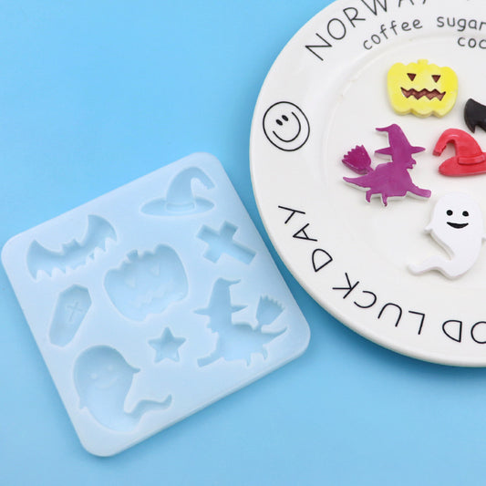 Halloween Silicone Mold Ghost Witch Bat