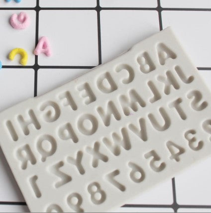 Mini Alphanumeric Silicone Mold for Resin