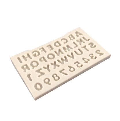 Mini Alphanumeric Silicone Mold for Resin