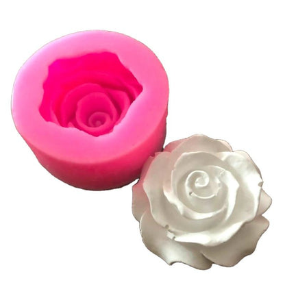Rose Flower Candle Silicone Mold