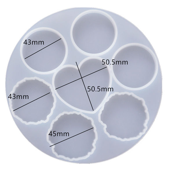 Pop Socket Silicone Mold 7 in 1