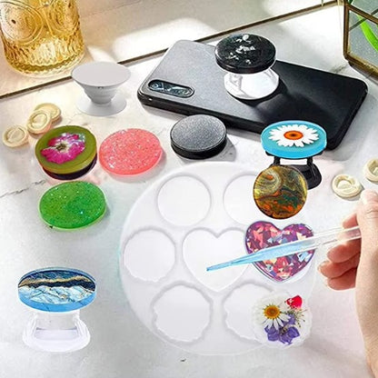 Pop Socket Silicone Mold 7 in 1
