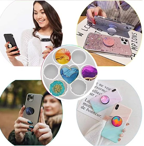 Pop Socket Silicone Mold 7 in 1