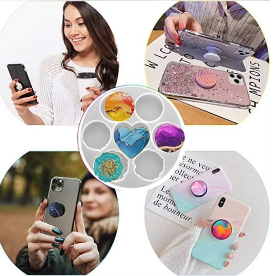 Pop Socket Silicone Mold 7 in 1