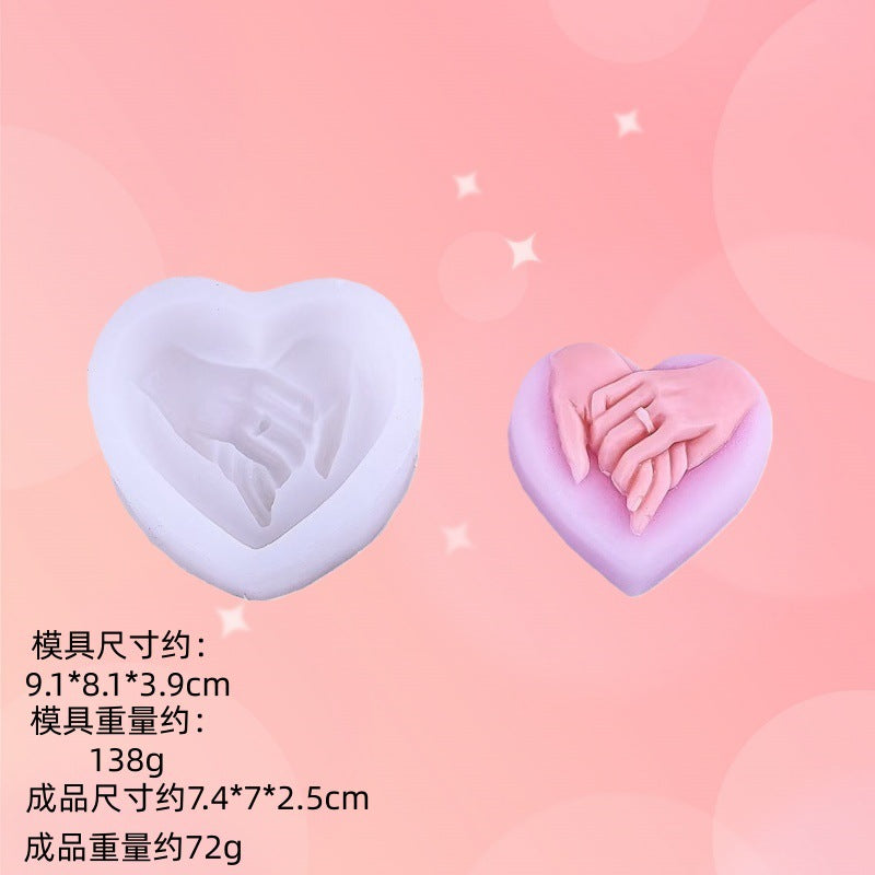 Hand Shape Silicone Soap & Candle Mold