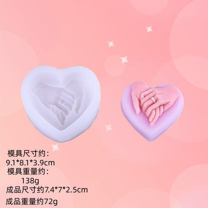 Hand Shape Silicone Soap & Candle Mold