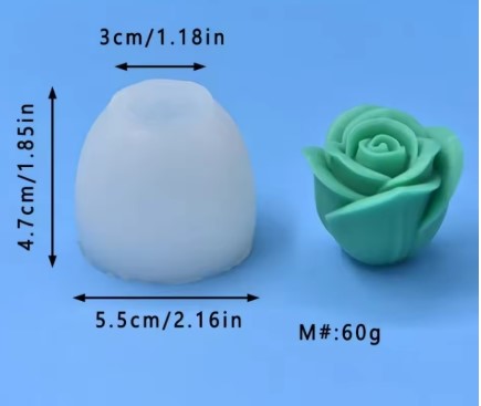 Tulip Rose Candle Silicone Mold