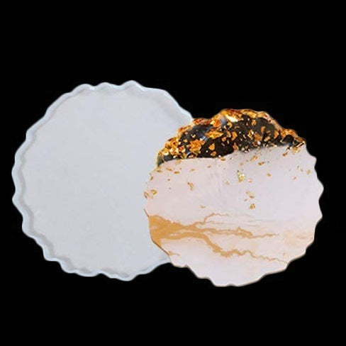 Round Irregular Coaster Tray Silicone Mold