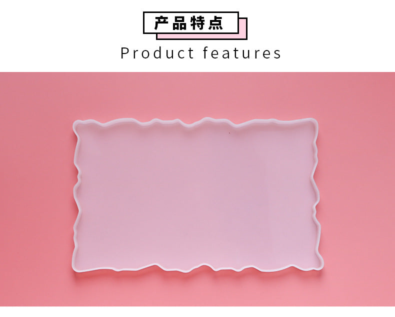 Rectangular Irregular Tray Silicone Mold