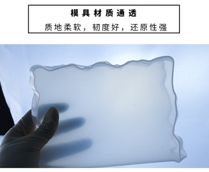 Rectangular Irregular Tray Silicone Mold