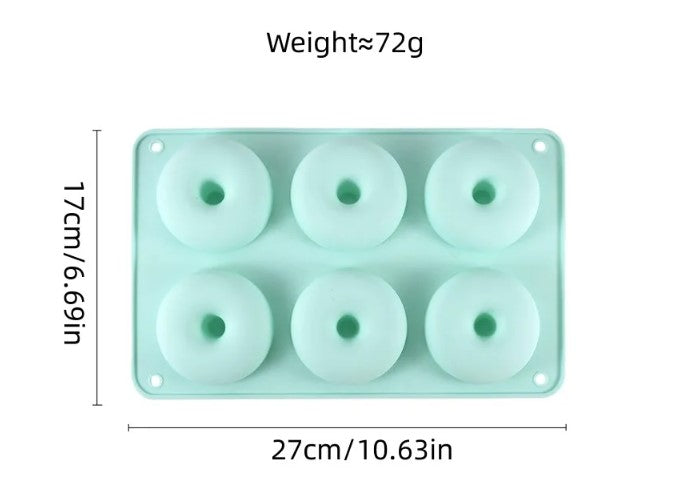6 Cavity Donut Silicone Mold