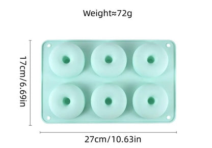 6 Cavity Donut Silicone Mold