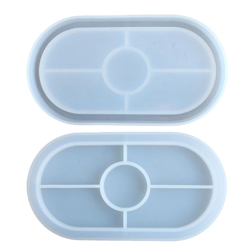 Oval Coaster Silicone Mold for Resin