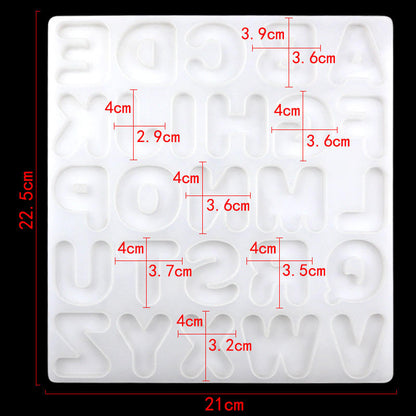 Alphabet Silicone Mold 26 Letters
