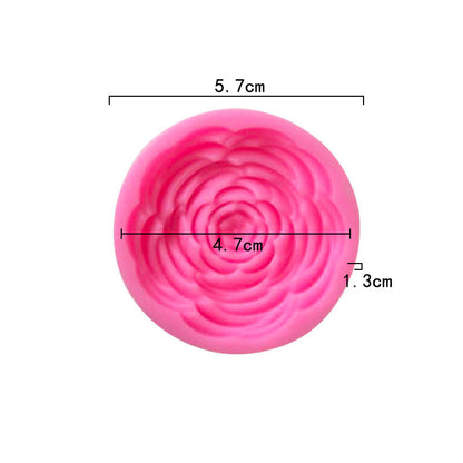 3D Peony Flower Small Candle Silicone Mold