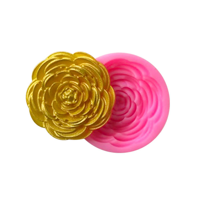 3D Peony Flower Small Candle Silicone Mold