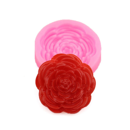 3D Peony Flower Small Candle Silicone Mold
