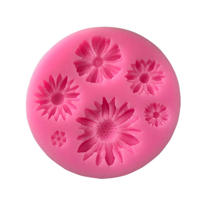 5 in 1 Chrysanthemum Flower Silicone Mold