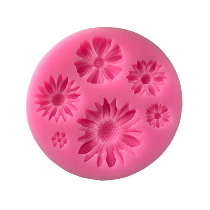 5 in 1 Chrysanthemum Flower Silicone Mold