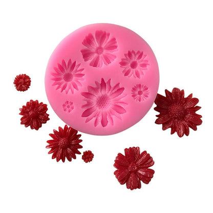5 in 1 Chrysanthemum Flower Silicone Mold