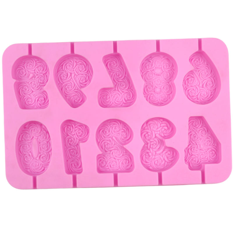 0-9 Number Silicone Mold for Cakes & Resin