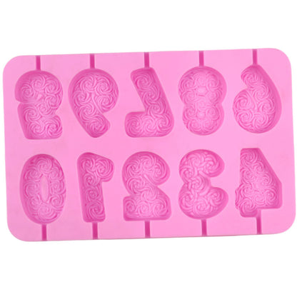 0-9 Number Silicone Mold for Cakes & Resin