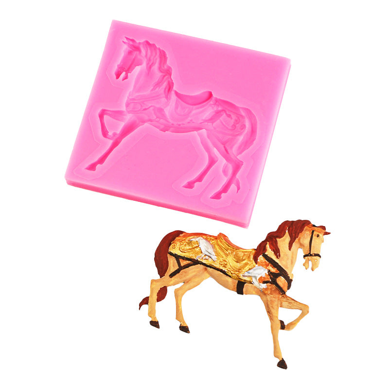 Horse Racing Silicone Mold