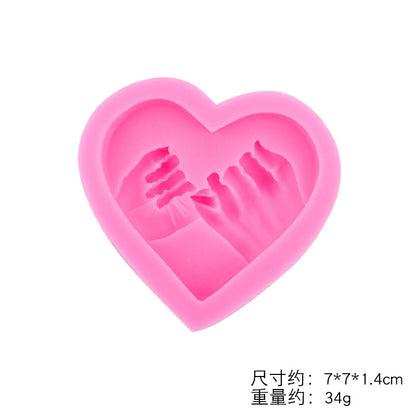Couple Love Hands Silicone Mold