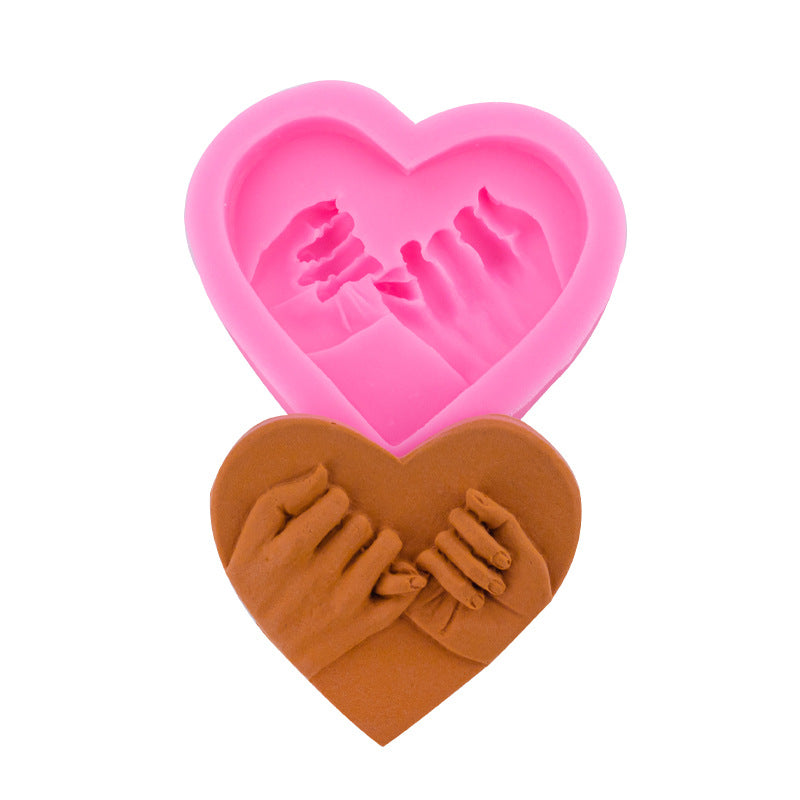 Couple Love Hands Silicone Mold