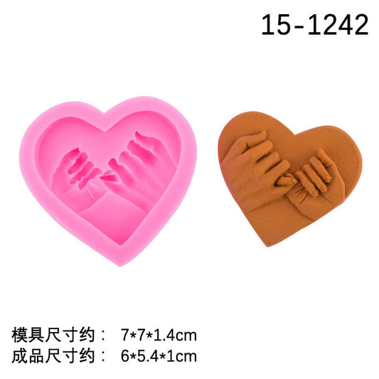Couple Love Hands Silicone Mold