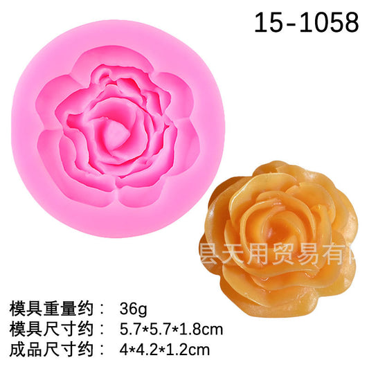 3D Flower Candle Silicone Mold
