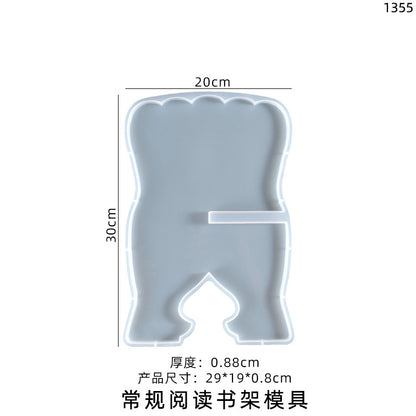 1Pcs Rehal Mold Crystal Rail Reading bookshelf piano stand silicone mold epoxy mold resin abrasive tool wholesale