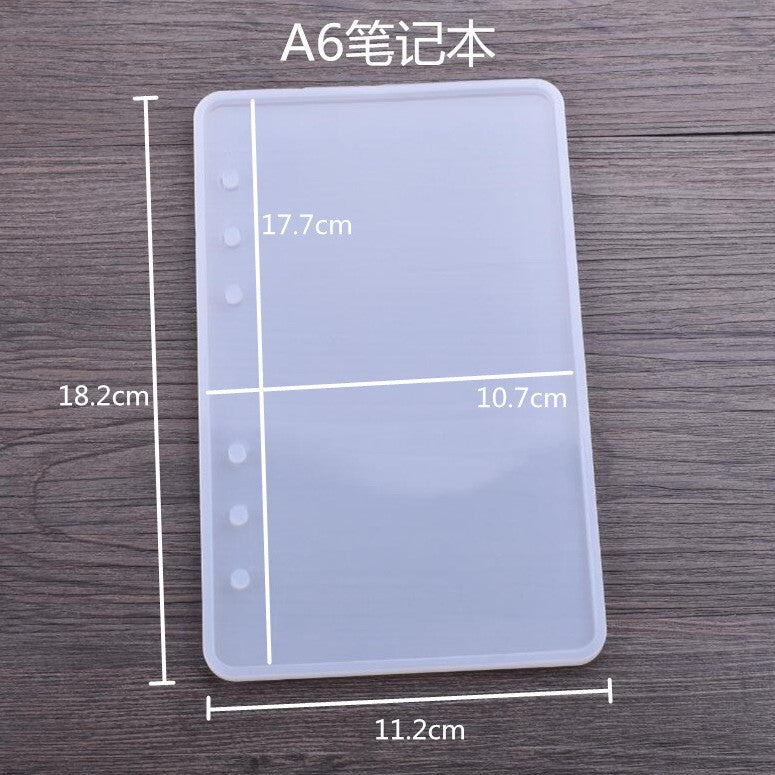 A6 Notebook Silicone Mold Thick version Book Cover Crystal Drop Glue Molds for Resin Epoxy DIY Projects