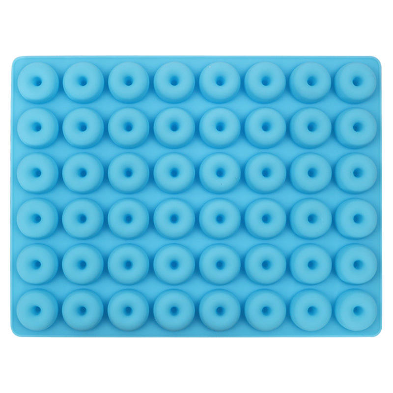 48 Hole Cylinder Round Silicone Mold Mini Donut Ring for Handmade Silicone Gummy Multi Cavity Molds Chocolate Candy Resin Bpa Free