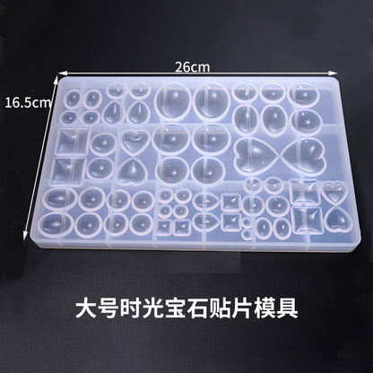 Gem Pendant DIY Crystal Drop Glue Patch Mold pendant silicone abrasive tool style size