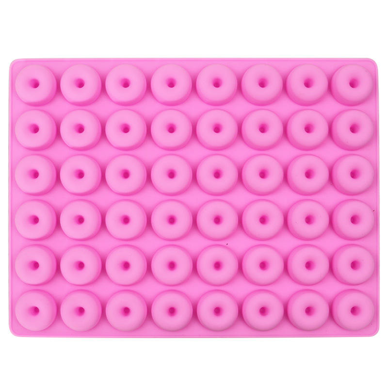 48 Hole Cylinder Round Silicone Mold Mini Donut Ring for Handmade Silicone Gummy Multi Cavity Molds Chocolate Candy Resin Bpa Free
