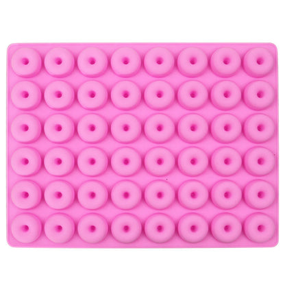 48 Hole Cylinder Round Silicone Mold Mini Donut Ring for Handmade Silicone Gummy Multi Cavity Molds Chocolate Candy Resin Bpa Free