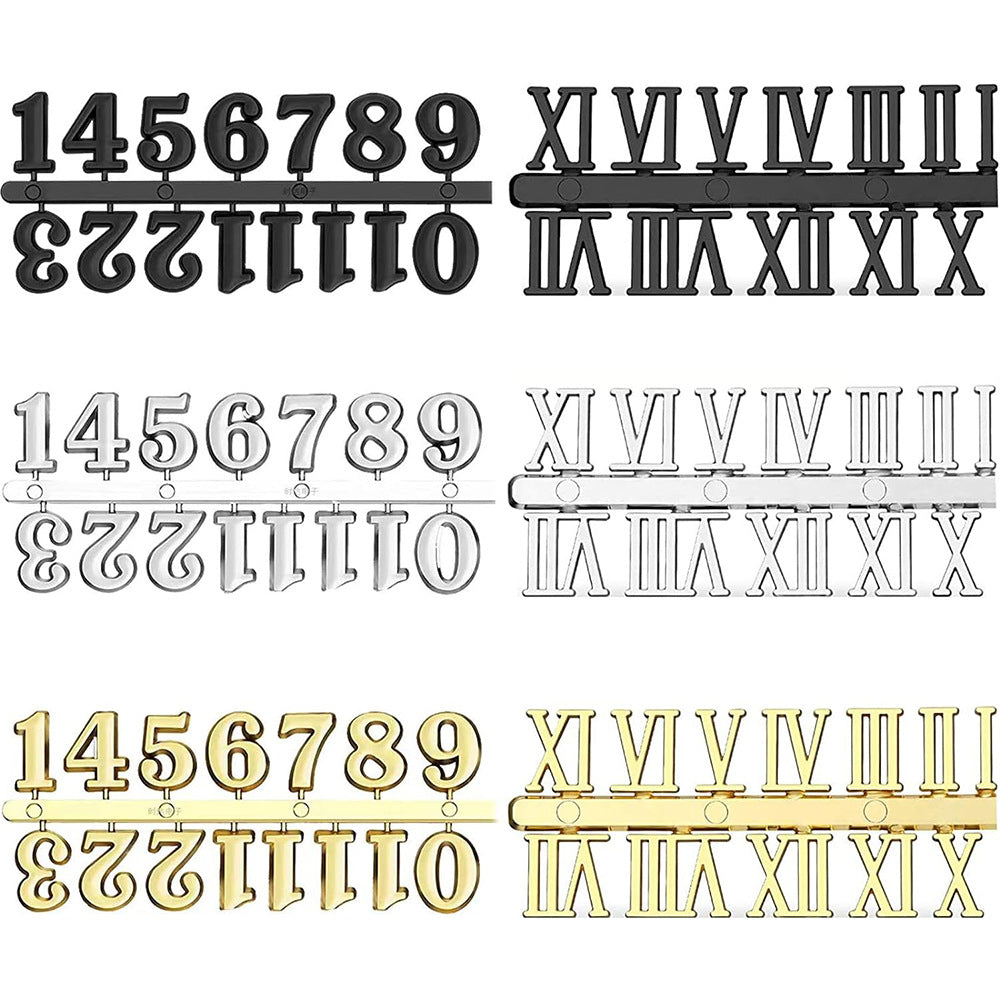 2CM Gold Arabia Numerals for Wall Clocks Ideal for Epoxy Resin Art DIY Projects
