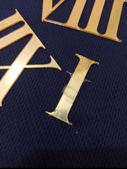 1 inches resin clock Roman  digits(golden &silver) |single acrylic Roman numbers for resin clock | acrylic digits for resin clock|clock Roman numbers numbers