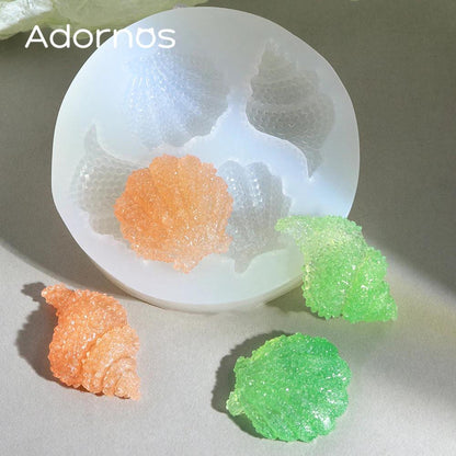 Cute Shell Conch Shape Silicone Casting Molds for Epoxy Resin Accessories Summer Ocean DIY Jewelry Pendant Resin Charms Making