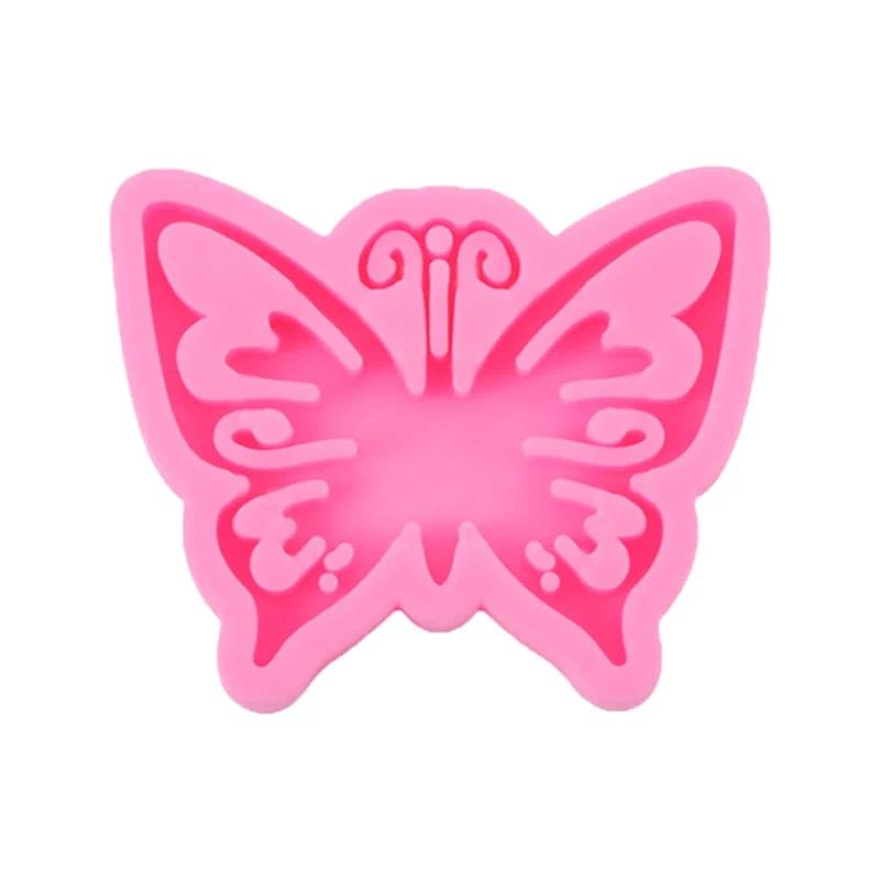 Butterfly Silicone Keychain Car Decoration Chocolate Sugar Art Mold Cute Animal Theme Gummy Bear Unicorn Cookie Cutter