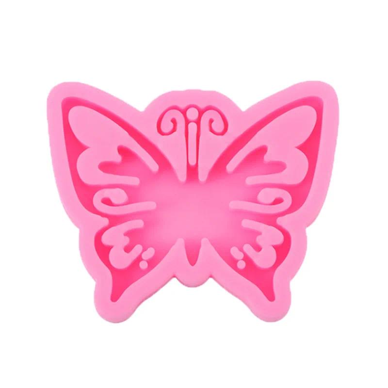 Butterfly Silicone Keychain Car Decoration Chocolate Sugar Art Mold Cute Animal Theme Gummy Bear Unicorn Cookie Cutter