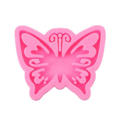Butterfly Silicone Keychain Car Decoration Chocolate Sugar Art Mold Cute Animal Theme Gummy Bear Unicorn Cookie Cutter
