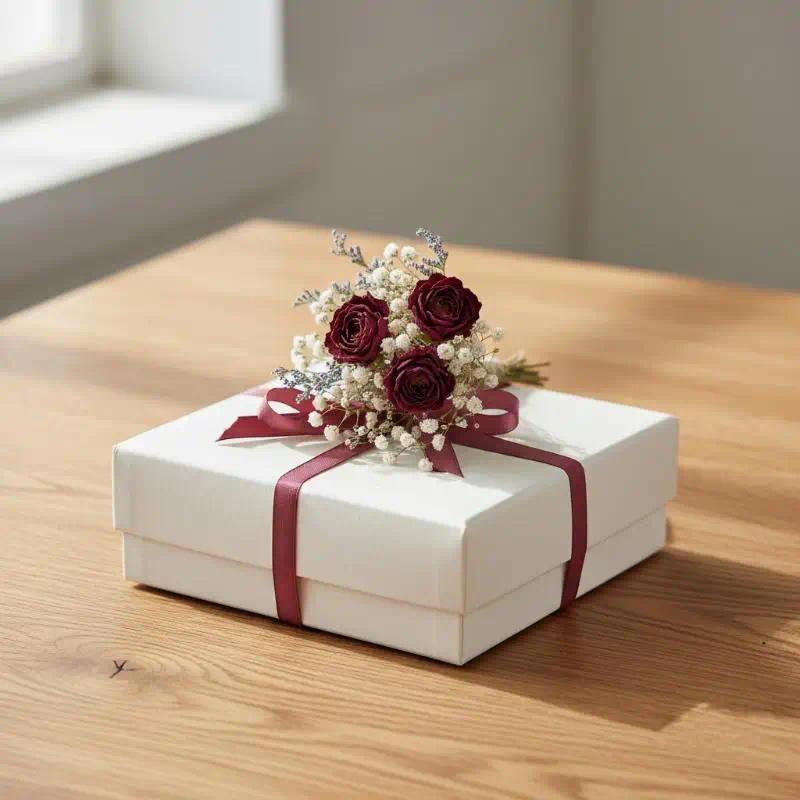1 PCS Mini Natural Dried Flowers Bouquet Wedding Groomsmen Buttonholes Bridesmaid Corsage Handmade Rustic Event Gift
